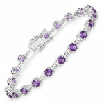 Round Prong Set Tennis Bracelet