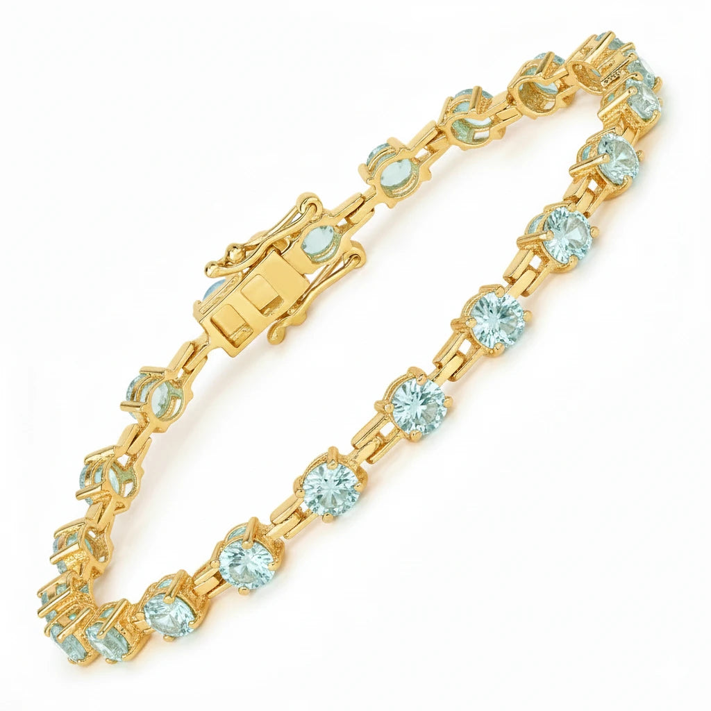 Round Prong Set Tennis Bracelet
