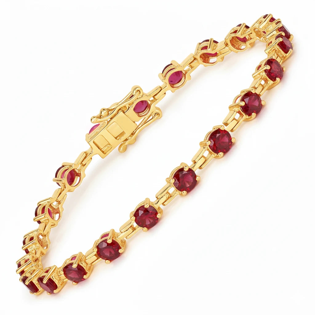 Round Prong Set Tennis Bracelet