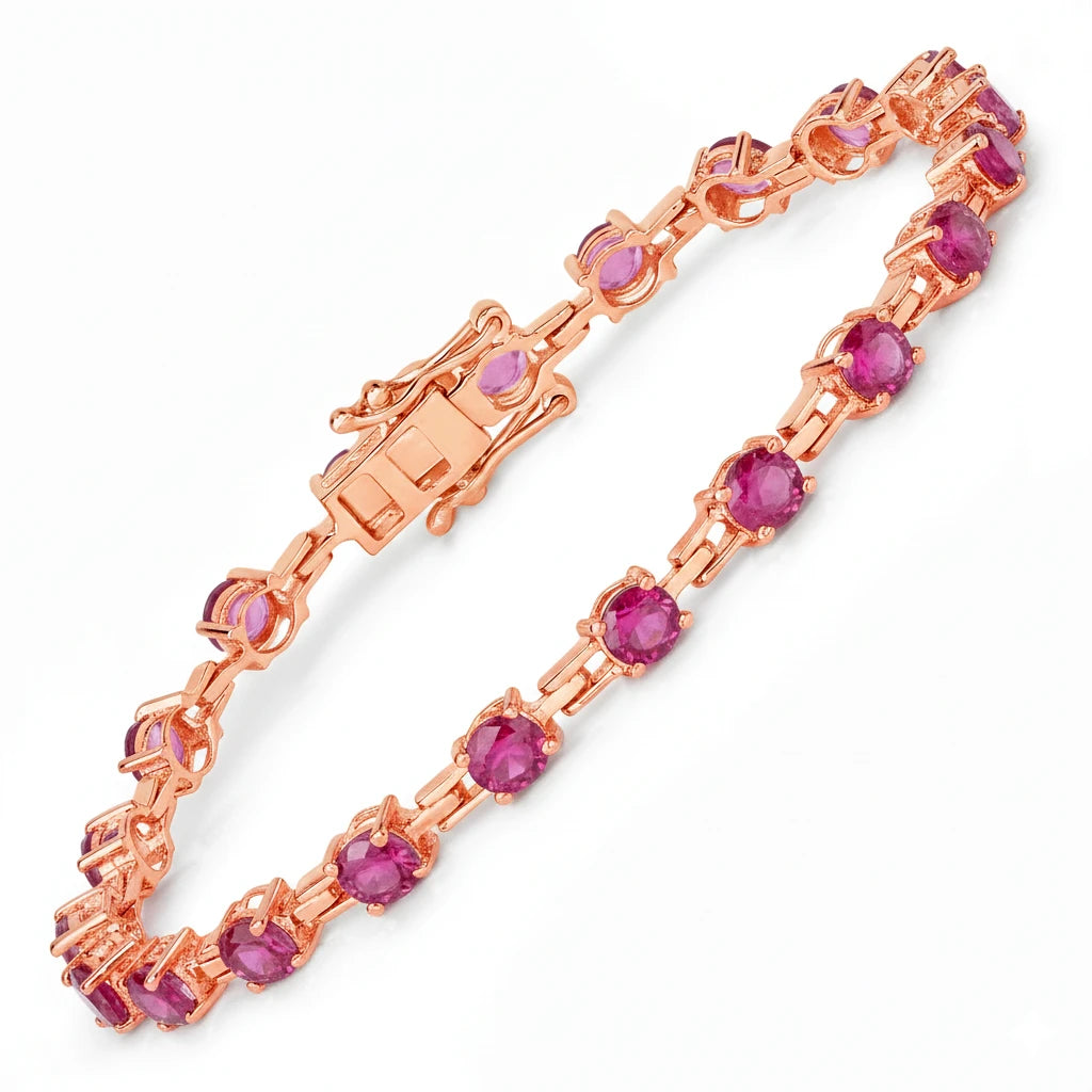 Round Prong Set Tennis Bracelet