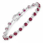 Round Prong Set Tennis Bracelet