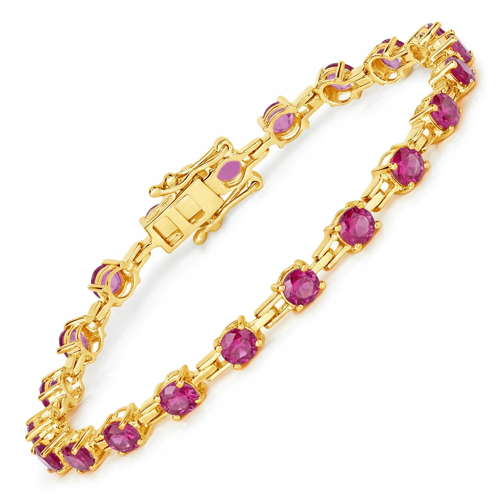 Round Prong Set Tennis Bracelet