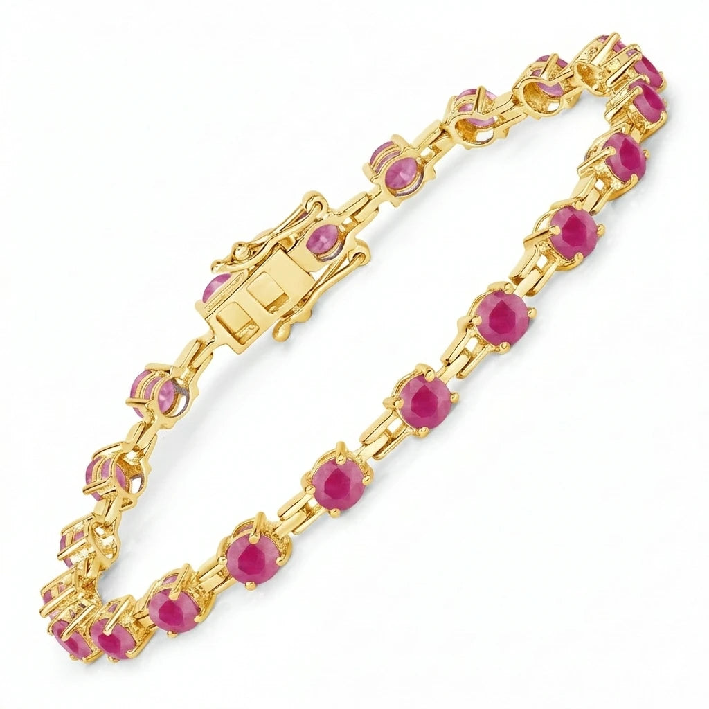 Round Prong Set Tennis Bracelet
