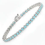 Bezel Set Round Tennis Bracelet