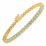 Bezel Set Round Tennis Bracelet