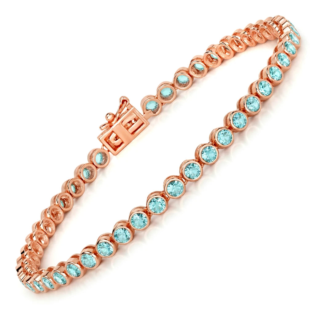 Bezel Set Round Tennis Bracelet