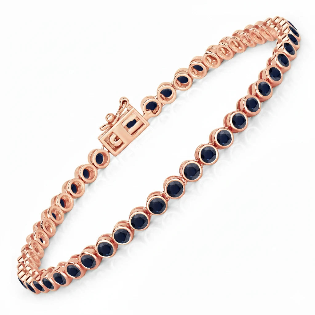 Bezel Set Round Tennis Bracelet