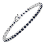 Bezel Set Round Tennis Bracelet