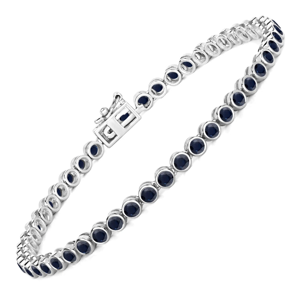 Bezel Set Round Tennis Bracelet
