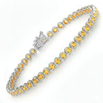 Bezel Set Round Tennis Bracelet