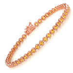 Bezel Set Round Tennis Bracelet