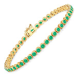 Bezel Set Round Tennis Bracelet
