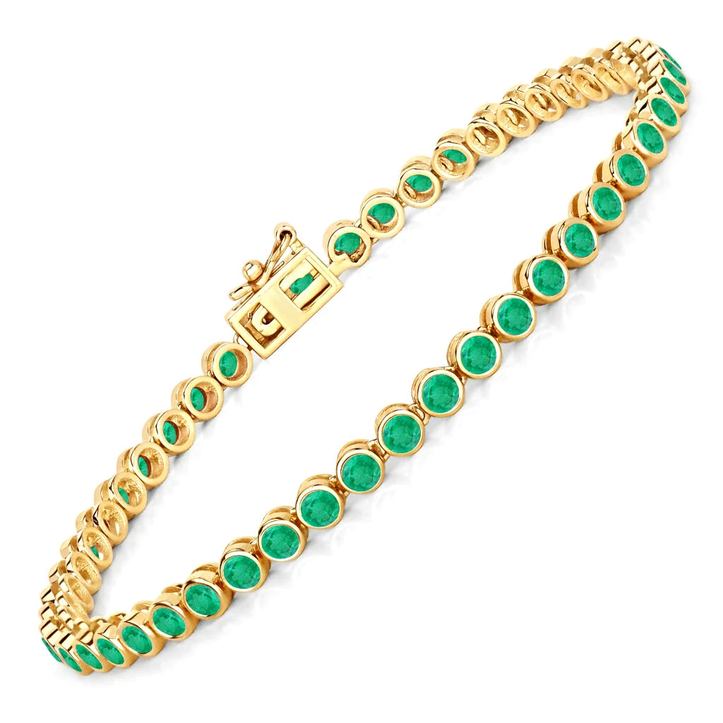 Bezel Set Round Tennis Bracelet