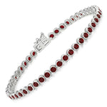Bezel Set Round Tennis Bracelet