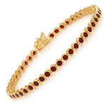 Bezel Set Round Tennis Bracelet