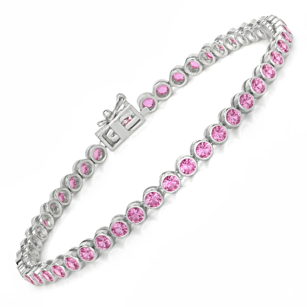 Bezel Set Round Tennis Bracelet