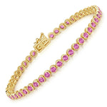 Bezel Set Round Tennis Bracelet