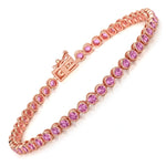 Bezel Set Round Tennis Bracelet