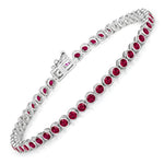 Bezel Set Round Tennis Bracelet