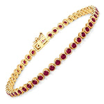 Bezel Set Round Tennis Bracelet