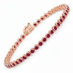 Bezel Set Round Tennis Bracelet