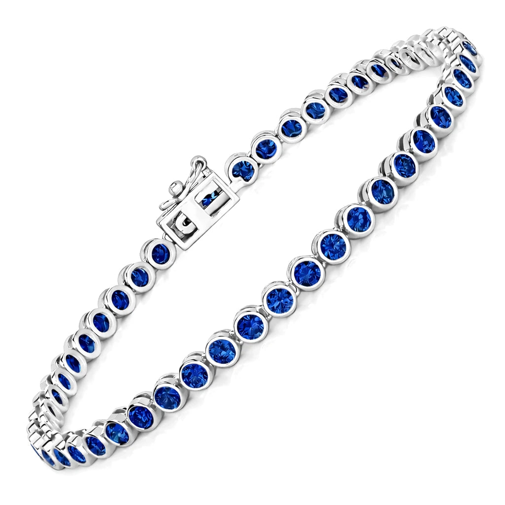 Bezel Set Round Tennis Bracelet