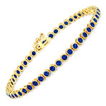 Bezel Set Round Tennis Bracelet