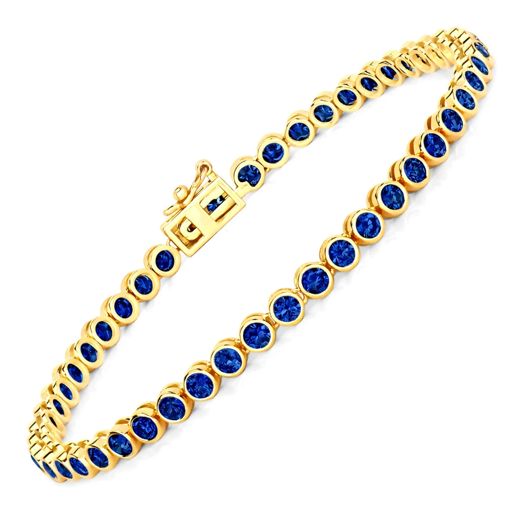 Bezel Set Round Tennis Bracelet