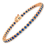 Bezel Set Round Tennis Bracelet