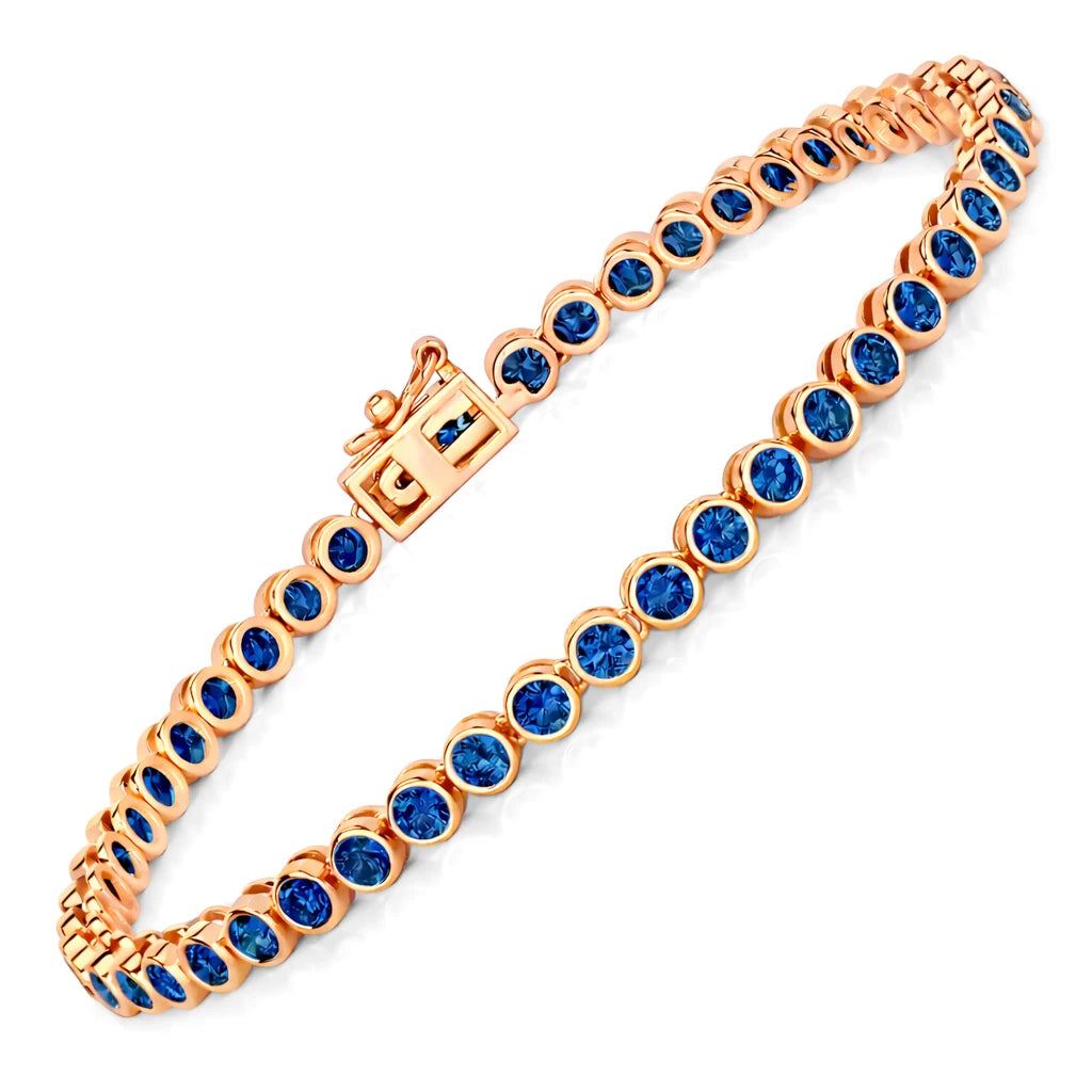 Bezel Set Round Tennis Bracelet