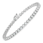 Bezel Set Round Tennis Bracelet