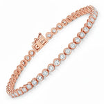 Bezel Set Round Tennis Bracelet