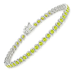 Bezel Set Round Tennis Bracelet