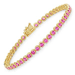 Bezel Set Round Tennis Bracelet