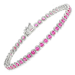 Bezel Set Round Tennis Bracelet