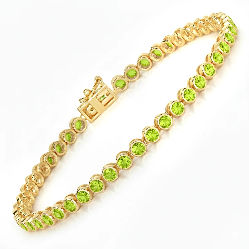 Bezel Set Round Tennis Bracelet
