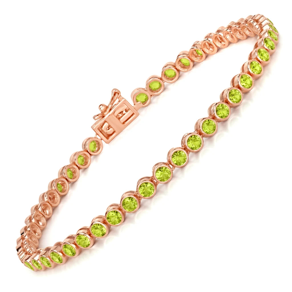 Bezel Set Round Tennis Bracelet