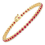 Bezel Set Round Tennis Bracelet