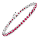 Bezel Set Round Tennis Bracelet