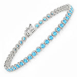 Bezel Set Round Tennis Bracelet