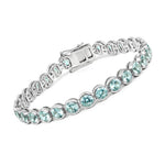 Stackable Bezel Set Round Tennis Bracelet
