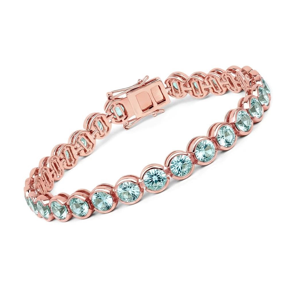 Stackable Bezel Set Round Tennis Bracelet