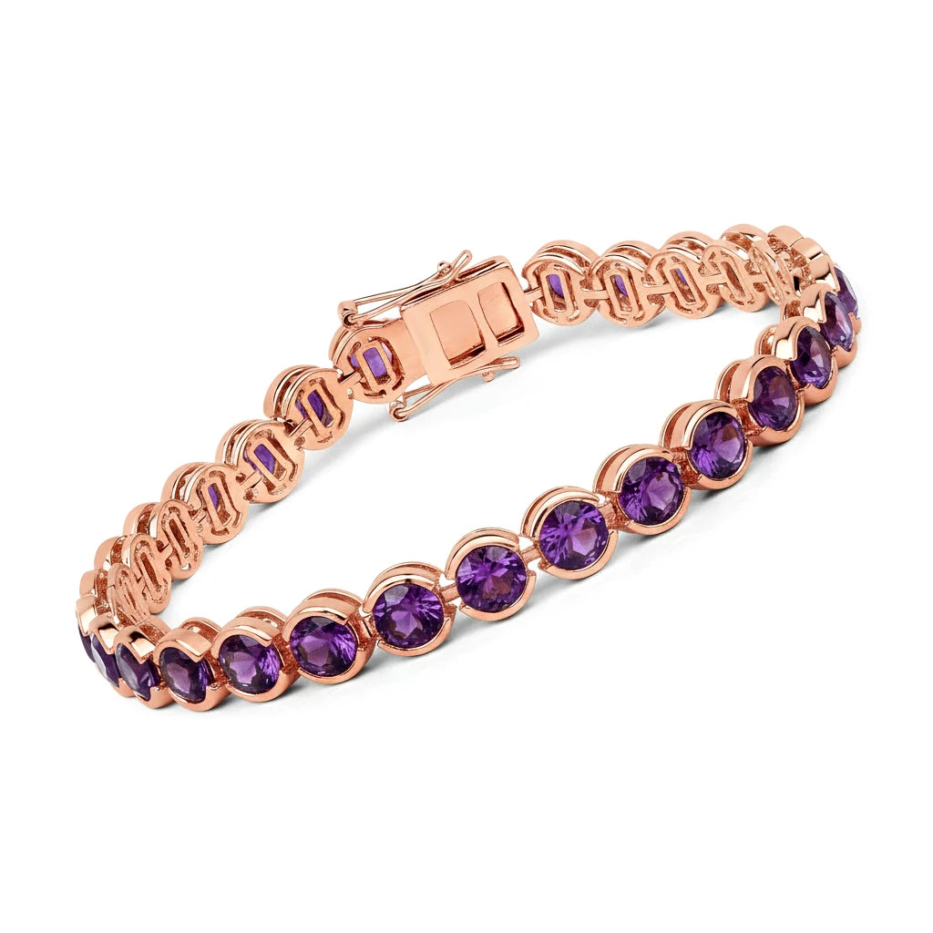 Stackable Bezel Set Round Tennis Bracelet