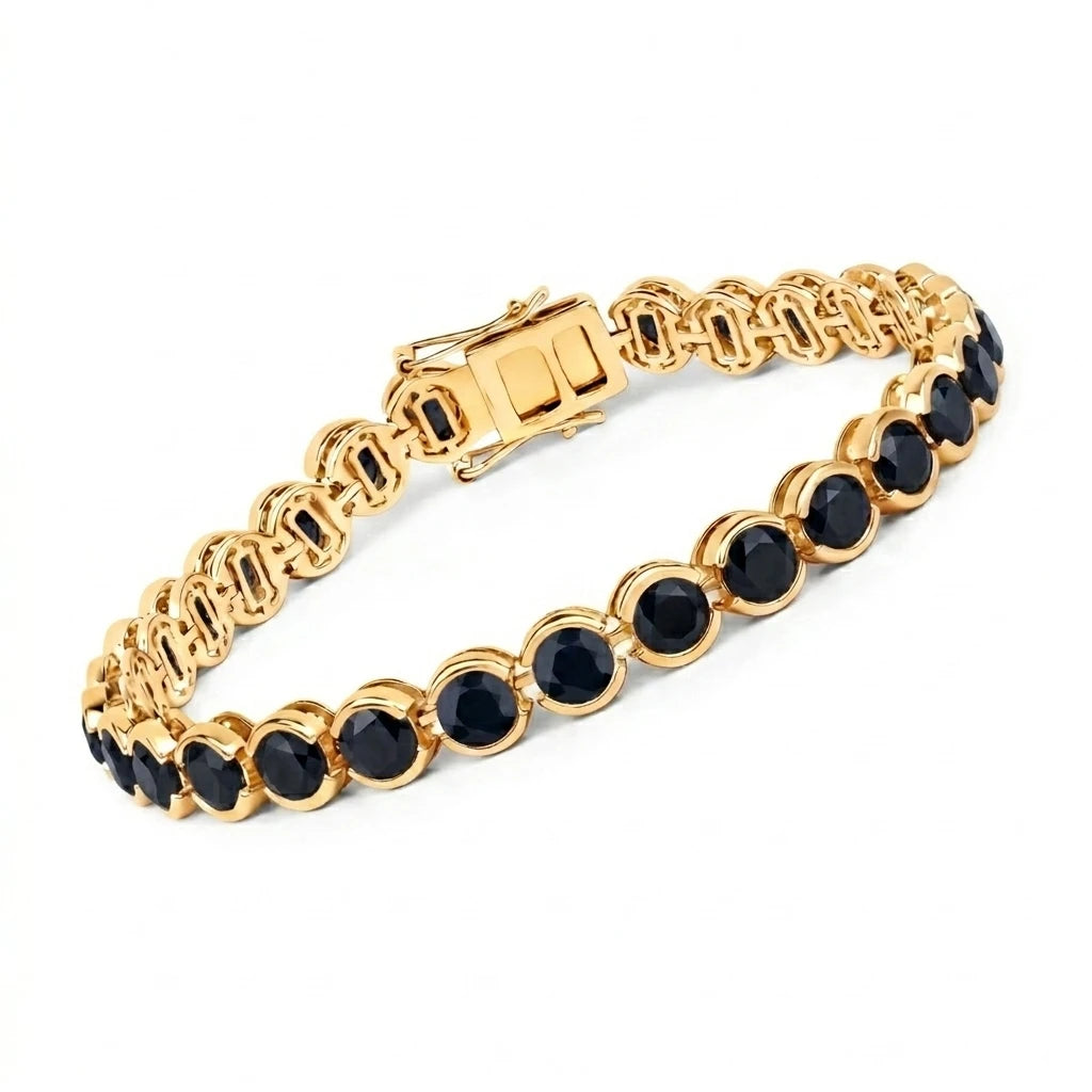 Stackable Bezel Set Round Tennis Bracelet