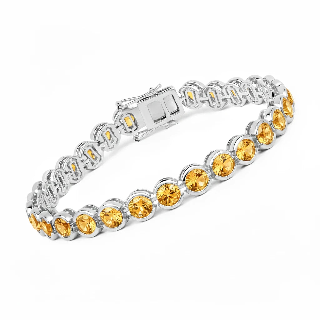 Stackable Bezel Set Round Tennis Bracelet