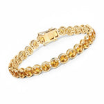 Stackable Bezel Set Round Tennis Bracelet