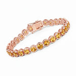 Stackable Bezel Set Round Tennis Bracelet