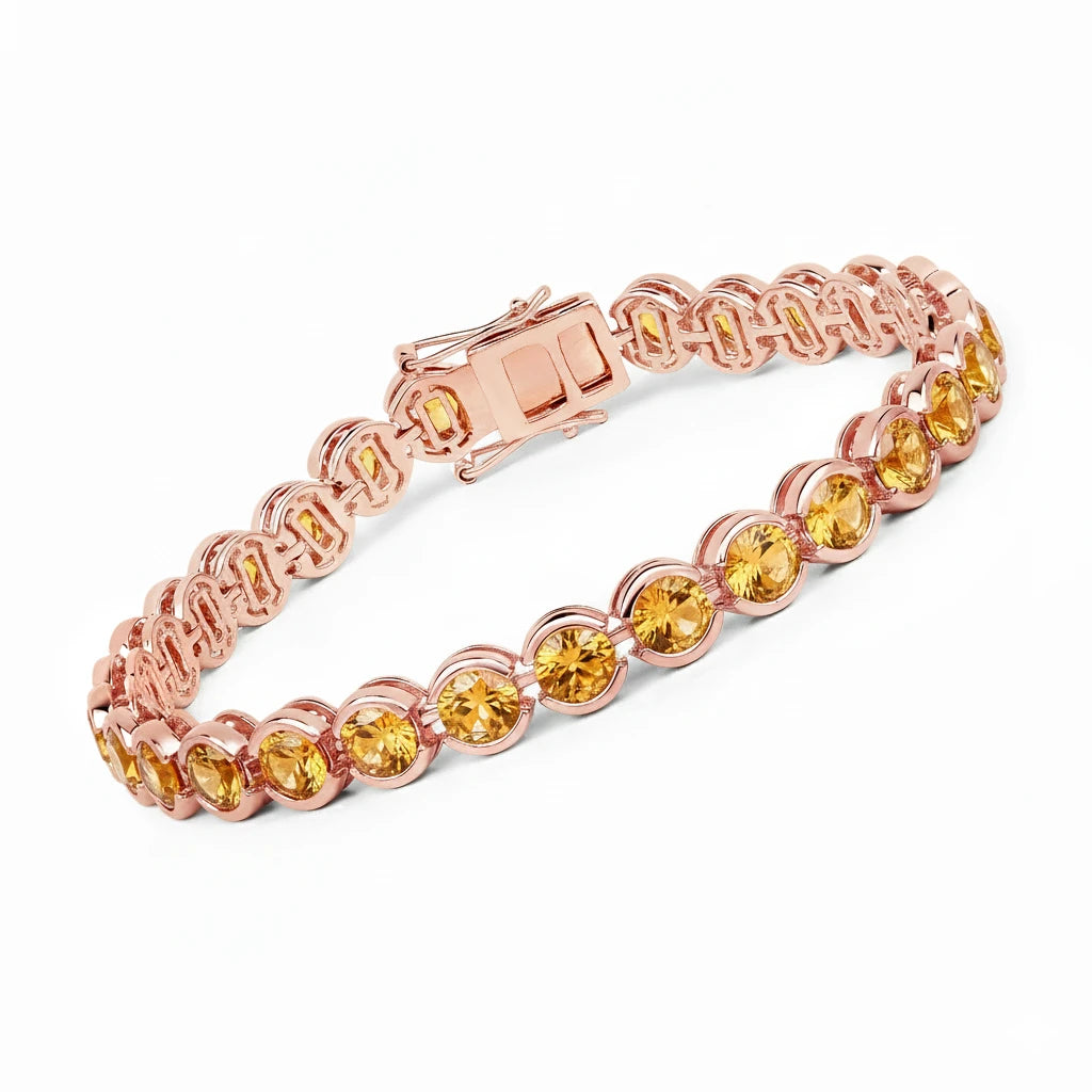 Stackable Bezel Set Round Tennis Bracelet