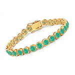 Stackable Bezel Set Round Tennis Bracelet