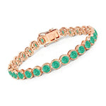 Stackable Bezel Set Round Tennis Bracelet